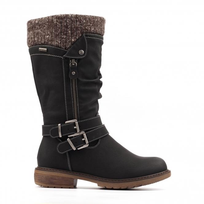 Lunar Peyton Black Waterproof Long Boot