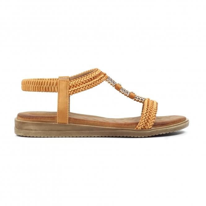 lunar Portofino Camel Sandal