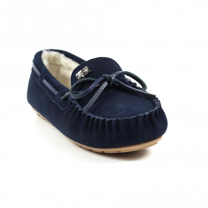 Lunar Portree Navy Slipper
