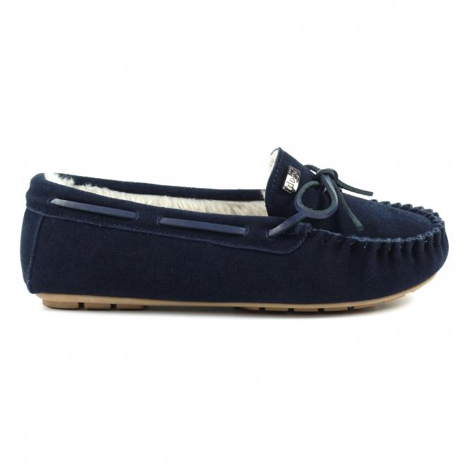 lunar Portree Navy Slipper