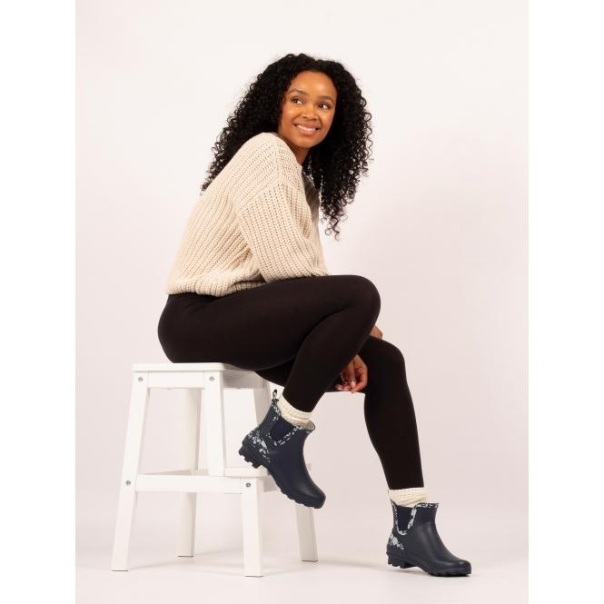 Lunar Prairie Navy Ankle Wellington