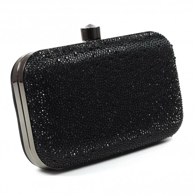 Lunar Regal Black Gemstone Clutch