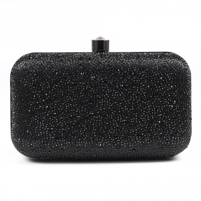 lunar Regal Black Gemstone Clutch
