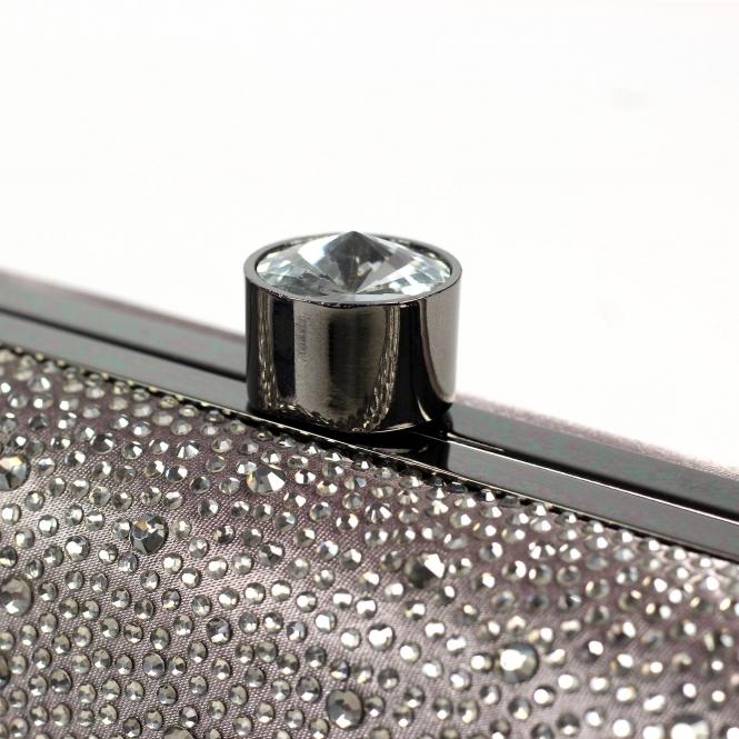 Lunar Regal / Rubiya Dark Grey Gemstone Clutch