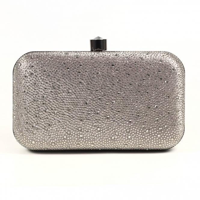 lunar Regal / Rubiya Dark Grey Gemstone Clutch