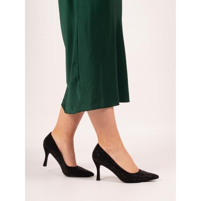 Lunar Renata Black Court Shoe