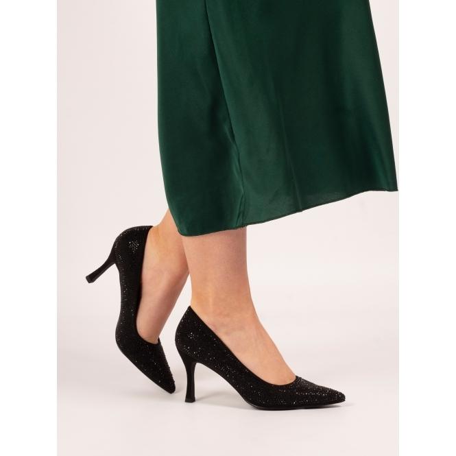 Lunar Renata Black Court Shoe