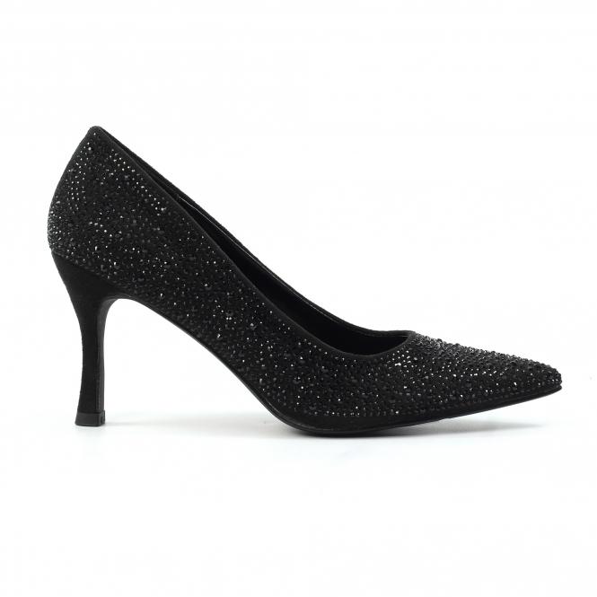 lunar Renata Black Court Shoe