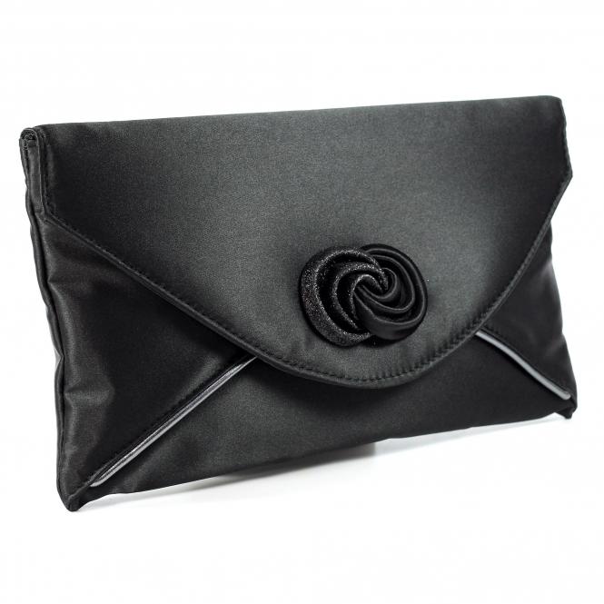 Lunar Ripley Black Satin Bag