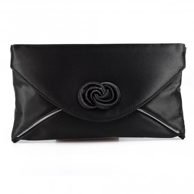 lunar Ripley Black Satin Bag