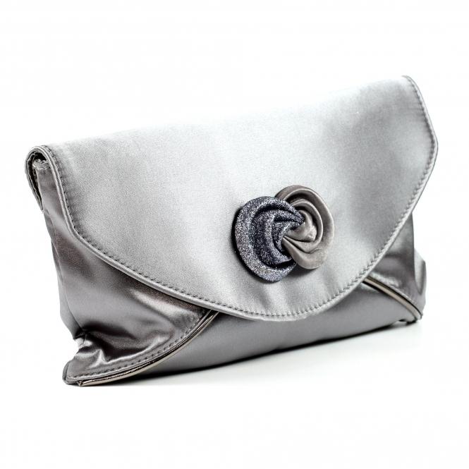 Lunar Ripley Grey Satin Bag