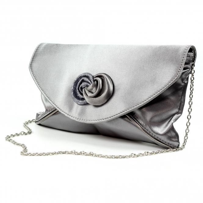 Lunar Ripley Grey Satin Bag