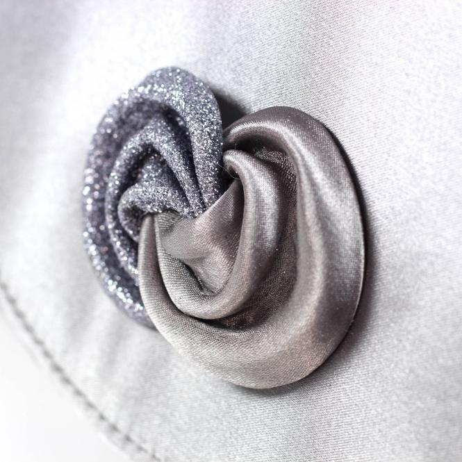 Lunar Ripley Grey Satin Bag