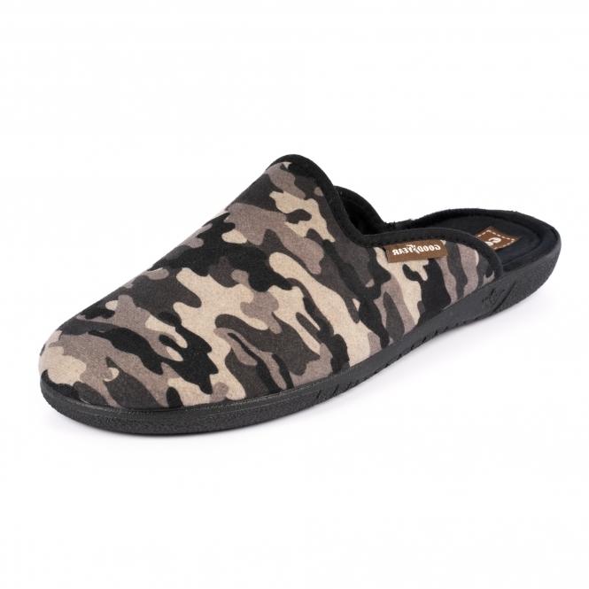 Lunar Rocky Black Mule Slipper