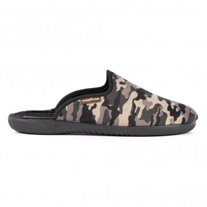 lunar Rocky Black Mule Slipper