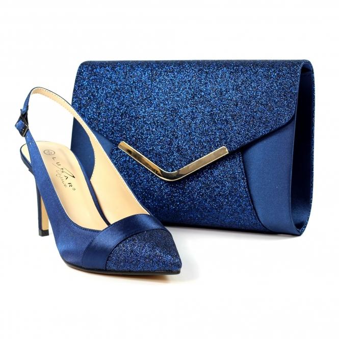 Lunar Rowena Navy Clutch Bag