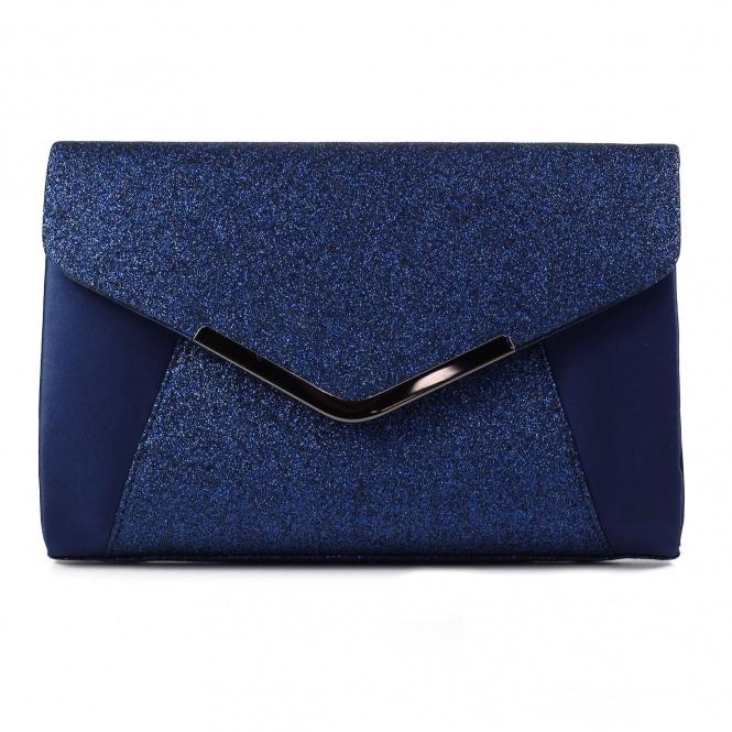 lunar Rowena Navy Clutch Bag