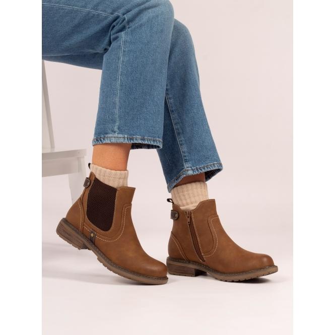 Lunar Roxie III Tan Ankle Boot