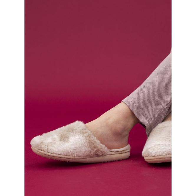 Lunar Salla Beige Mule Slipper