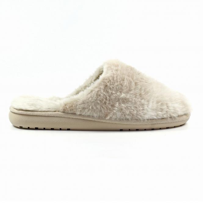 lunar Salla Beige Mule Slipper