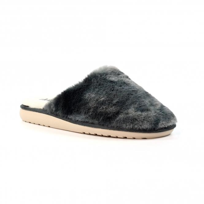 Lunar Salla Grey Mule Slipper