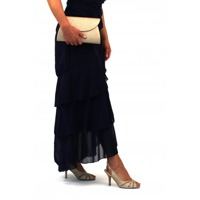 Lunar Sariyah Gold Glitter Clutch Bag