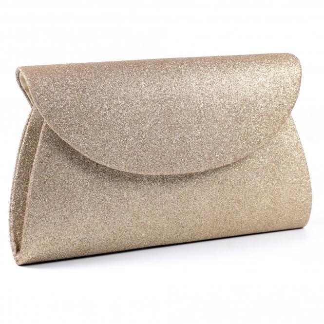 Lunar Sariyah Gold Glitter Clutch Bag