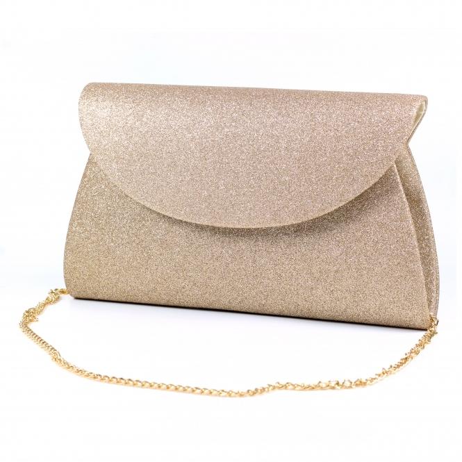 Lunar Sariyah Gold Glitter Clutch Bag