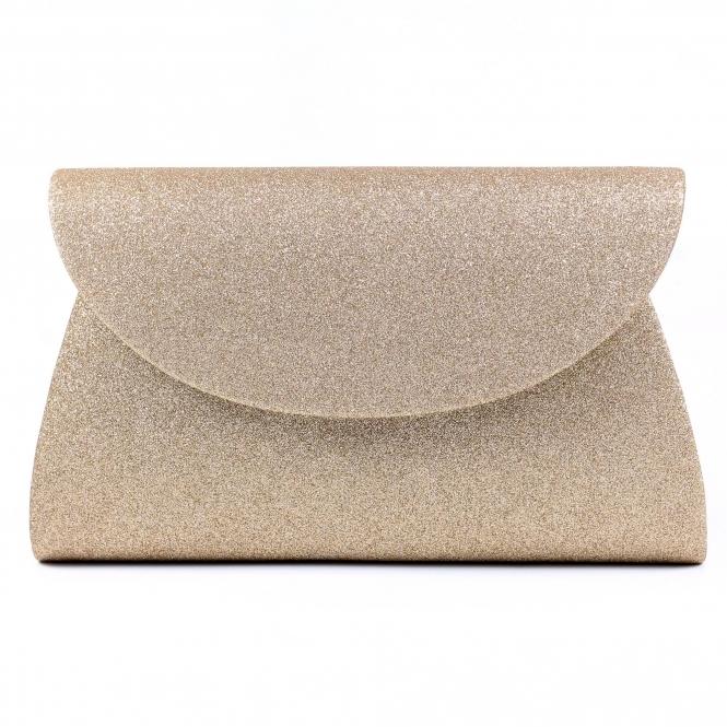 lunar Sariyah Gold Glitter Clutch Bag