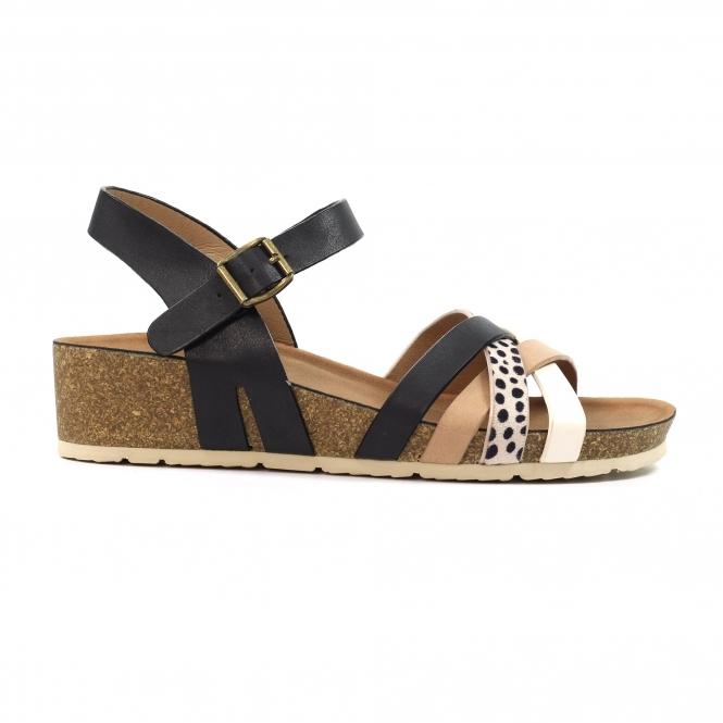 Lunar Selina Black Sandal