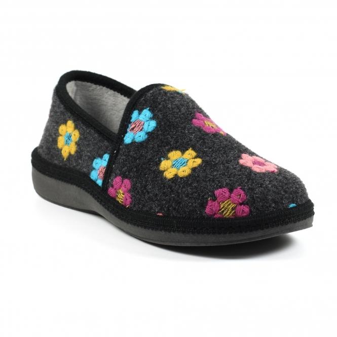 Lunar Sepal Black Slipper