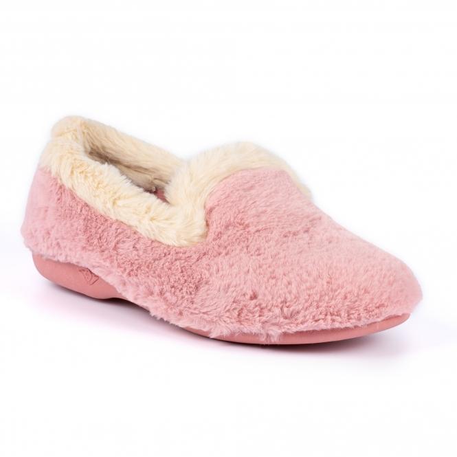 Lunar Shake Pink Fur Trim Slipper