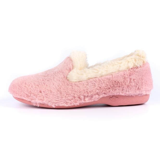 Lunar Shake Pink Fur Trim Slipper