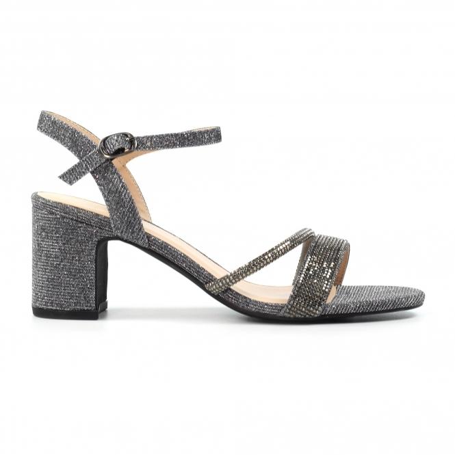 lunar Shazam Pewter Block Heel Sandal