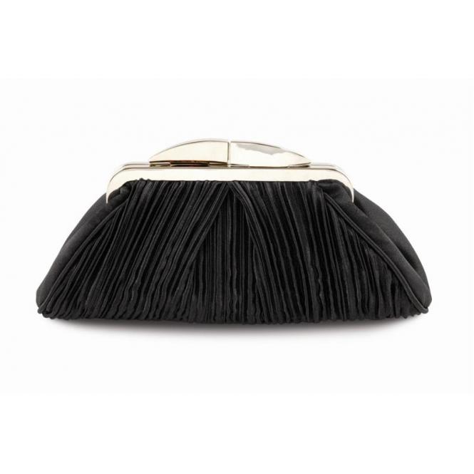 lunar Sienna II Black Clutch Bag