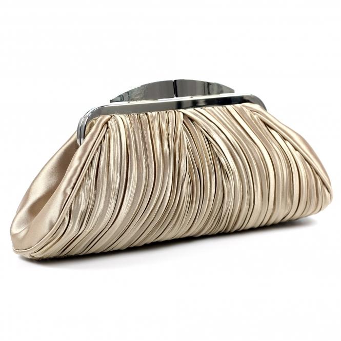 Lunar Sienna II Champagne Clutch Bag
