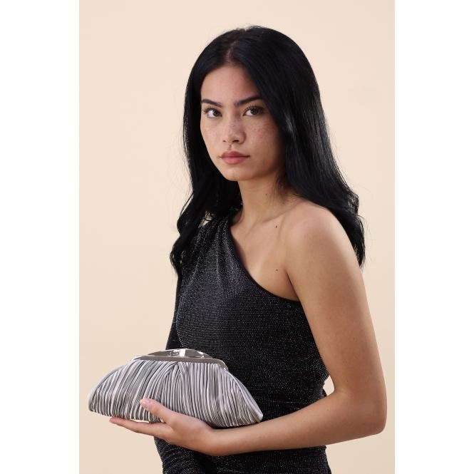 Lunar Sienna II Light Grey Clutch Bag