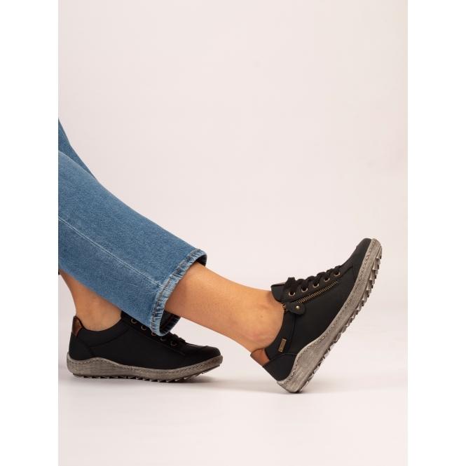 Lunar Sloan Black Waterproof Trainer