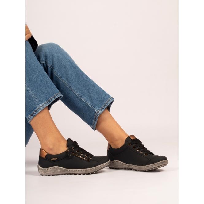 Lunar Sloan Black Waterproof Trainer