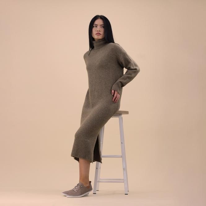 Lunar St. Ives Taupe Leather Plimsoll