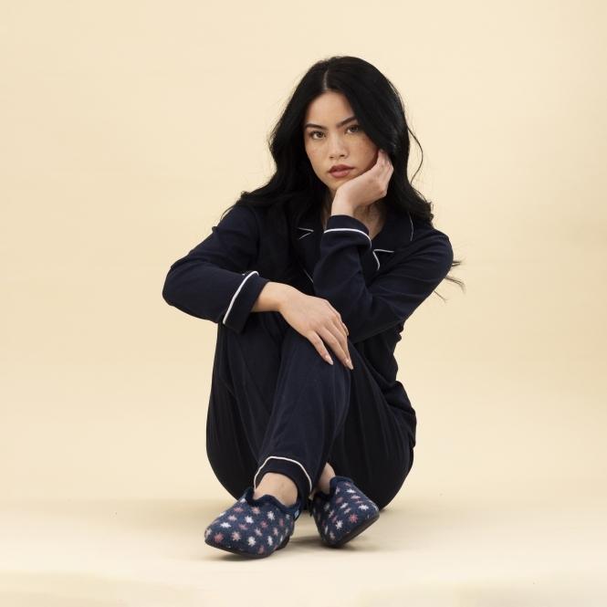 Lunar Sundance Navy Slipper