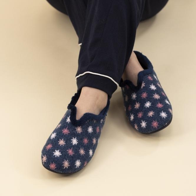 Lunar Sundance Navy Slipper
