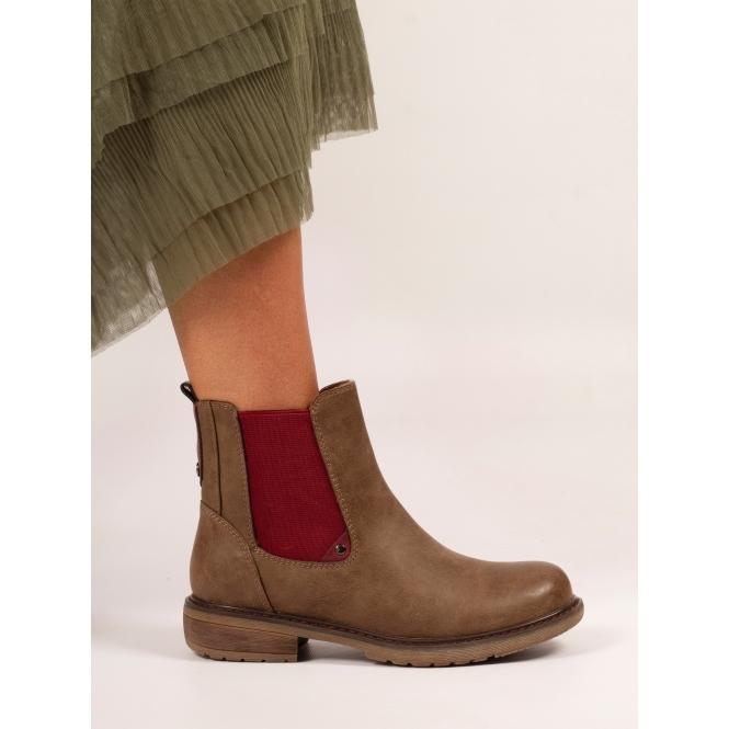 Lunar Suvi Taupe Ankle Boot
