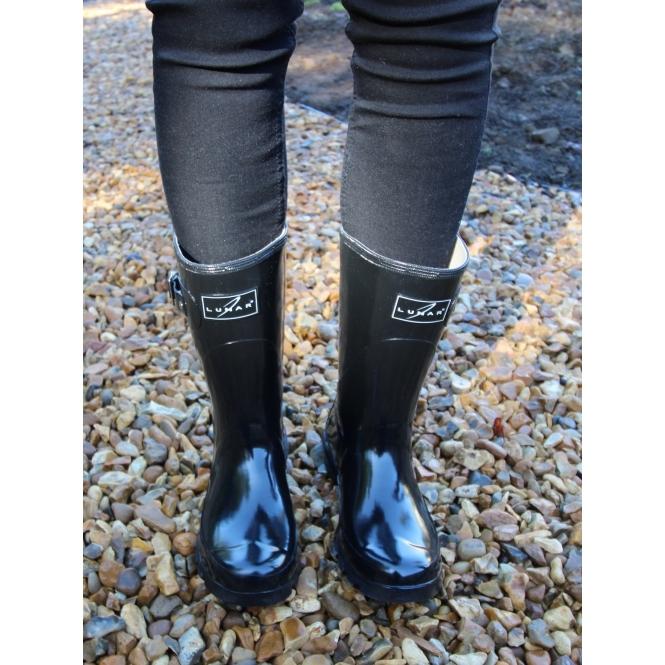 Lunar Sweden Black Mid-Calf Wellington