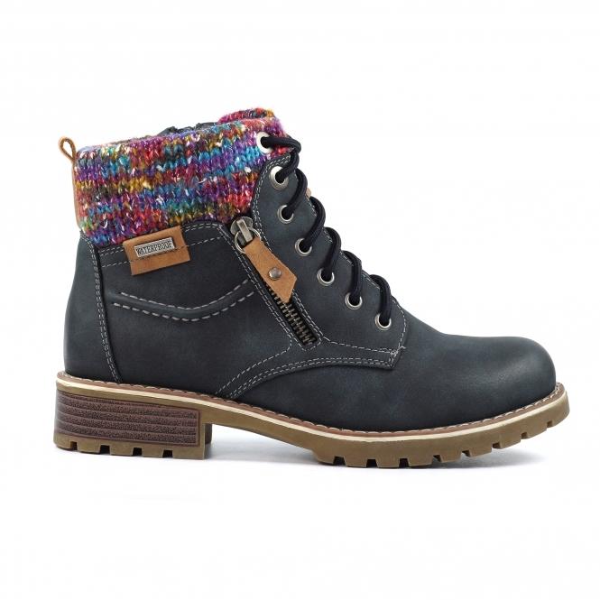 lunar Tabasco Navy Waterproof Boot