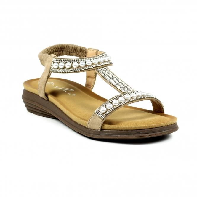 Lunar Tancy Beige Pearl Sandal