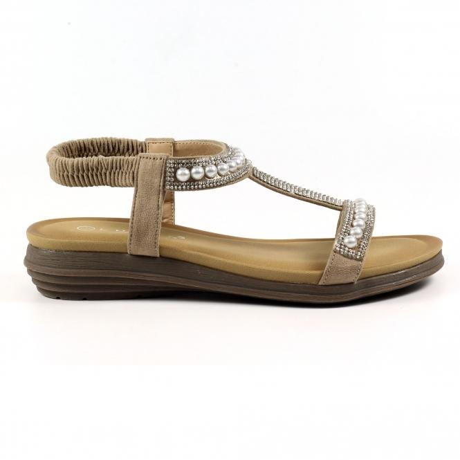 lunar Tancy Beige Pearl Sandal