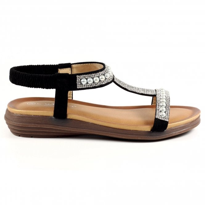lunar Tancy Black Pearl Sandal