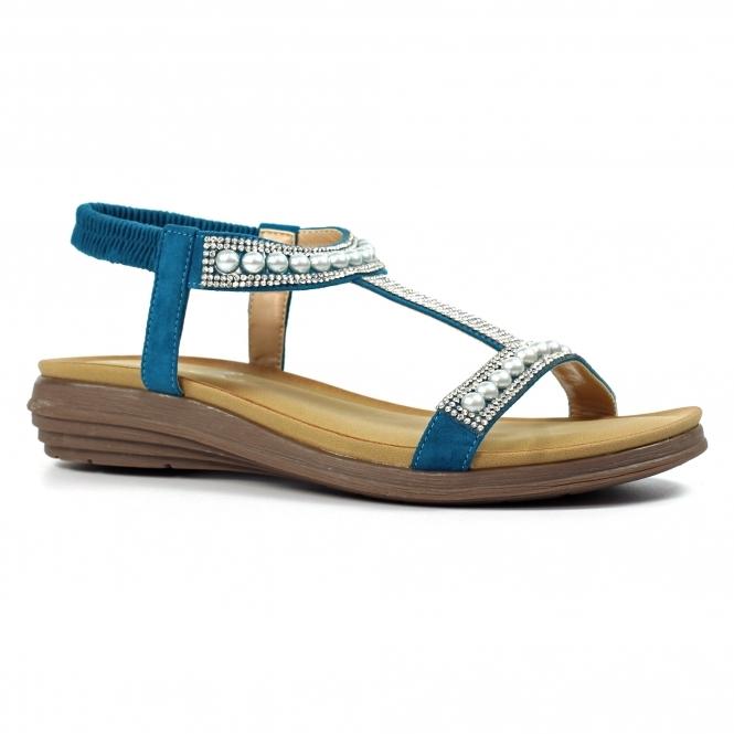 Lunar Tancy Teal Pearl Sandal