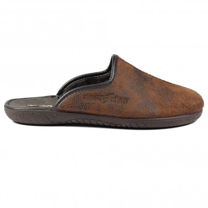 lunar Tees Brown Mule Slipper